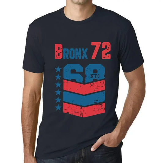 Men's Graphic T-Shirt Bronx 72 72nd Birthday Anniversary 72 Year Old Gift 1952 Vintage Eco-Friendly Short Sleeve Novelty Tee