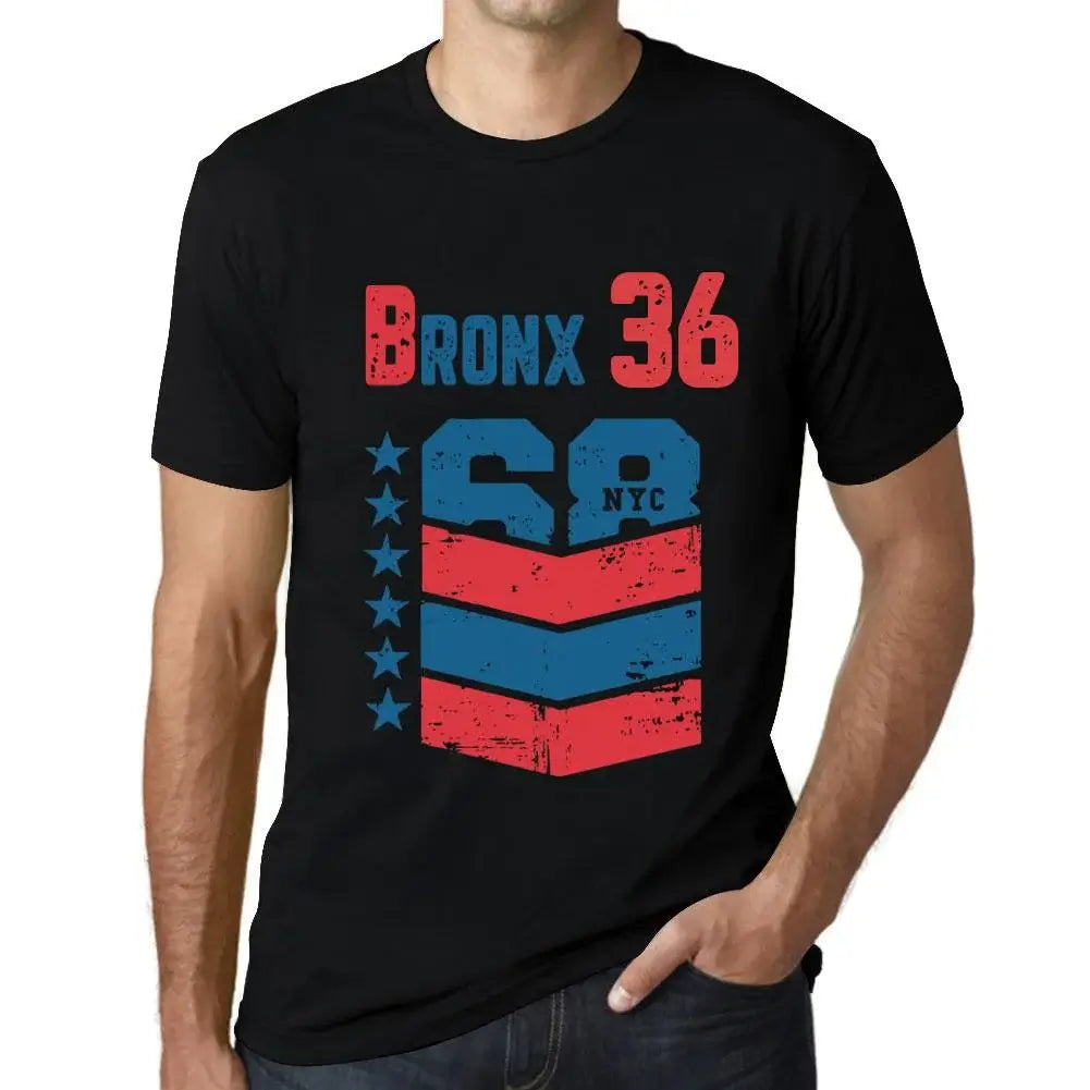 Men's Graphic T-Shirt Bronx 36 36th Birthday Anniversary 36 Year Old Gift 1988 Vintage Eco-Friendly Short Sleeve Novelty Tee