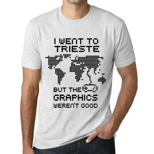 Men's Graphic T-Shirt I Went To Trieste But The Graphics Weren’t Good Eco-Friendly Limited Edition Short Sleeve Tee-Shirt Vintage Birthday Gift Novelty