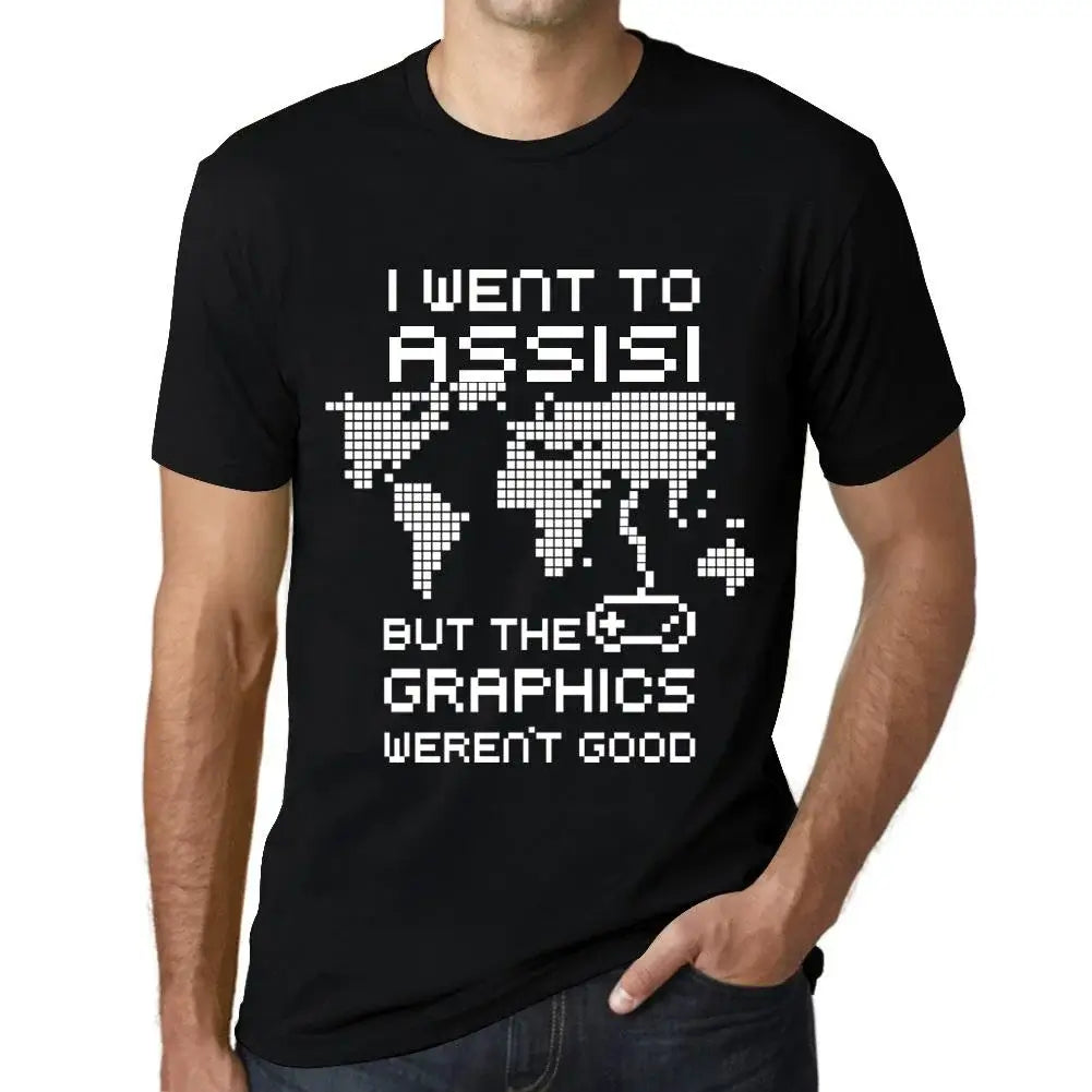 Men's Graphic T-Shirt I Went To Assisi But The Graphics Weren’t Good Eco-Friendly Limited Edition Short Sleeve Tee-Shirt Vintage Birthday Gift Novelty