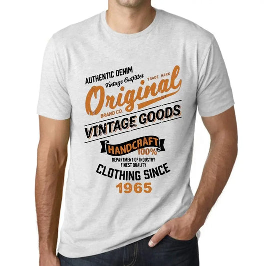 Men's Graphic T-Shirt Original Vintage Clothing Since 1965 59th Birthday Anniversary 59 Year Old Gift 1965 Vintage Eco-Friendly Short Sleeve Novelty Tee