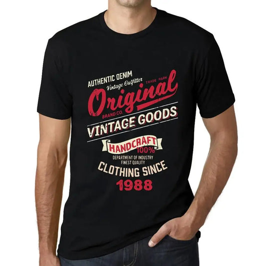 Men's Graphic T-Shirt Original Vintage Clothing Since 1988 36th Birthday Anniversary 36 Year Old Gift 1988 Vintage Eco-Friendly Short Sleeve Novelty Tee