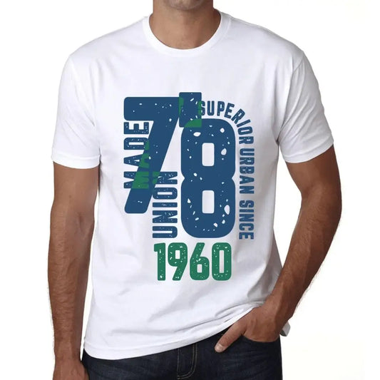 Men's Graphic T-Shirt Superior Urban Style Since 1960 64th Birthday Anniversary 64 Year Old Gift 1960 Vintage Eco-Friendly Short Sleeve Novelty Tee
