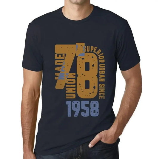 Men's Graphic T-Shirt Superior Urban Style Since 1958 66th Birthday Anniversary 66 Year Old Gift 1958 Vintage Eco-Friendly Short Sleeve Novelty Tee