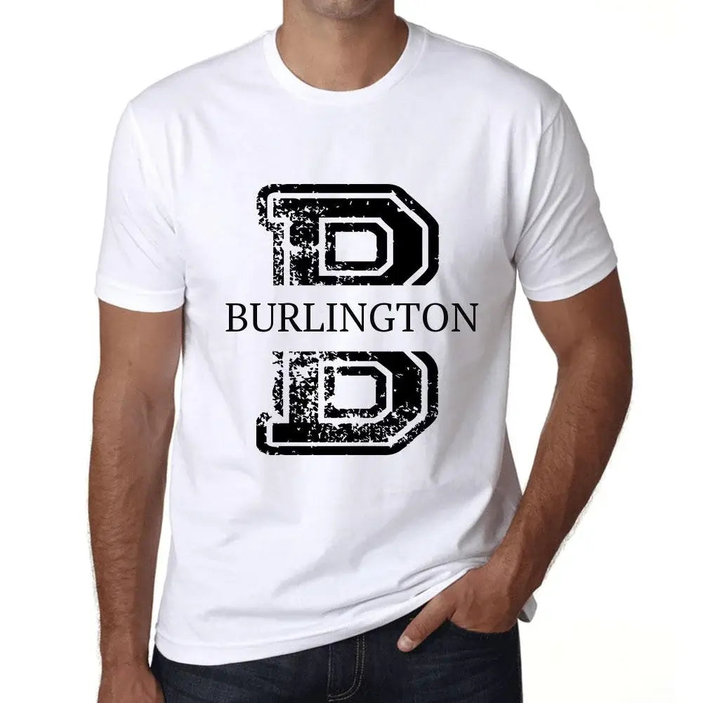 Men's Graphic T-Shirt Burlington Eco-Friendly Limited Edition Short Sleeve Tee-Shirt Vintage Birthday Gift Novelty