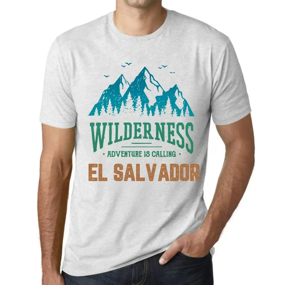 Men's Graphic T-Shirt Wilderness, Adventure Is Calling El Salvador Eco-Friendly Limited Edition Short Sleeve Tee-Shirt Vintage Birthday Gift Novelty