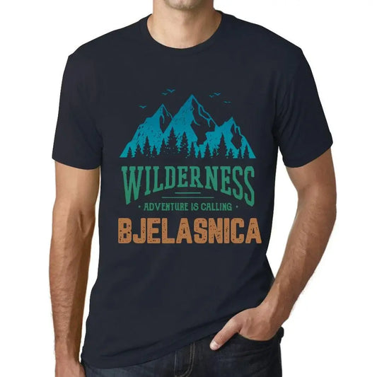 Men's Graphic T-Shirt Wilderness, Adventure Is Calling Bjelasnica Eco-Friendly Limited Edition Short Sleeve Tee-Shirt Vintage Birthday Gift Novelty