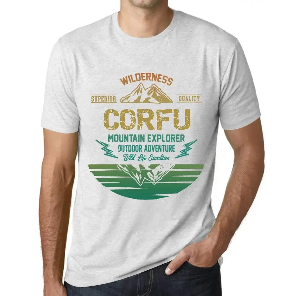 Men's Graphic T-Shirt Outdoor Adventure, Wilderness, Mountain Explorer Corfu Eco-Friendly Limited Edition Short Sleeve Tee-Shirt Vintage Birthday Gift Novelty
