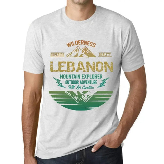 Men's Graphic T-Shirt Outdoor Adventure, Wilderness, Mountain Explorer Lebanon Eco-Friendly Limited Edition Short Sleeve Tee-Shirt Vintage Birthday Gift Novelty