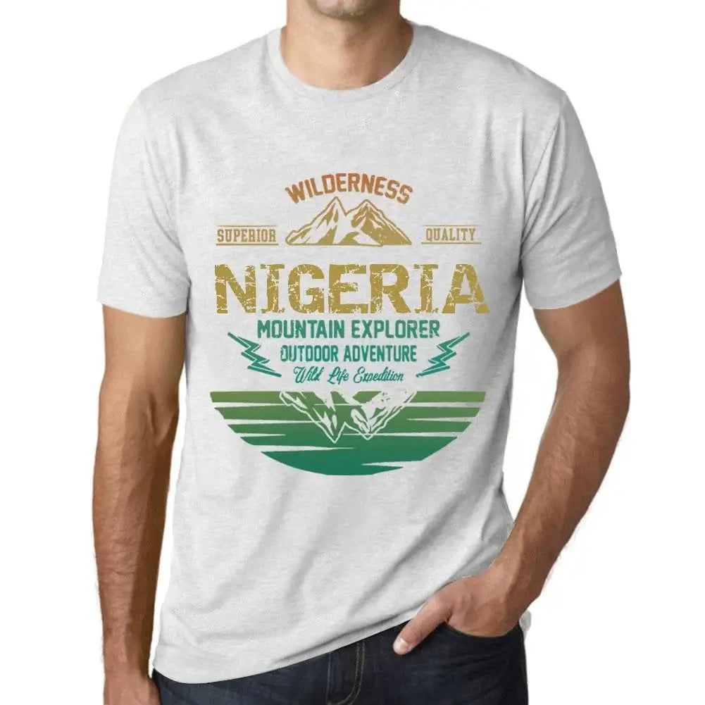 Men's Graphic T-Shirt Outdoor Adventure, Wilderness, Mountain Explorer Nigeria Eco-Friendly Limited Edition Short Sleeve Tee-Shirt Vintage Birthday Gift Novelty