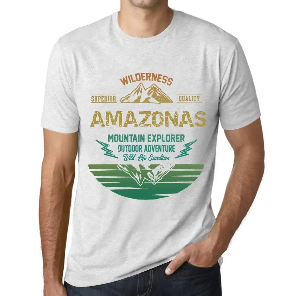 Men's Graphic T-Shirt Outdoor Adventure, Wilderness, Mountain Explorer Amazonas Eco-Friendly Limited Edition Short Sleeve Tee-Shirt Vintage Birthday Gift Novelty