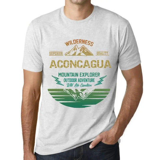 Men's Graphic T-Shirt Outdoor Adventure, Wilderness, Mountain Explorer Aconcagua Eco-Friendly Limited Edition Short Sleeve Tee-Shirt Vintage Birthday Gift Novelty