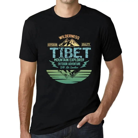 Men's Graphic T-Shirt Outdoor Adventure, Wilderness, Mountain Explorer Tibet Eco-Friendly Limited Edition Short Sleeve Tee-Shirt Vintage Birthday Gift Novelty