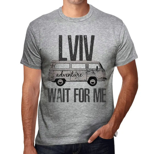 Men's Graphic T-Shirt Adventure Wait For Me In Lviv Eco-Friendly Limited Edition Short Sleeve Tee-Shirt Vintage Birthday Gift Novelty