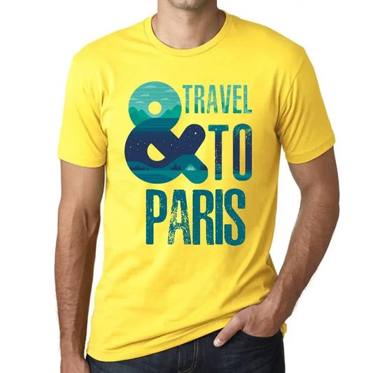 Men's Graphic T-Shirt And Travel To Paris Eco-Friendly Limited Edition Short Sleeve Tee-Shirt Vintage Birthday Gift Novelty
