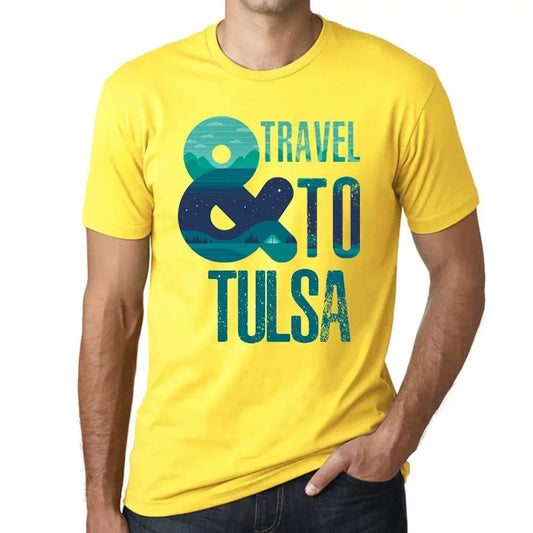 Men's Graphic T-Shirt And Travel To Tulsa Eco-Friendly Limited Edition Short Sleeve Tee-Shirt Vintage Birthday Gift Novelty
