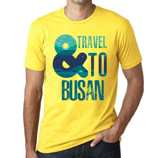 Men's Graphic T-Shirt And Travel To Busan Eco-Friendly Limited Edition Short Sleeve Tee-Shirt Vintage Birthday Gift Novelty