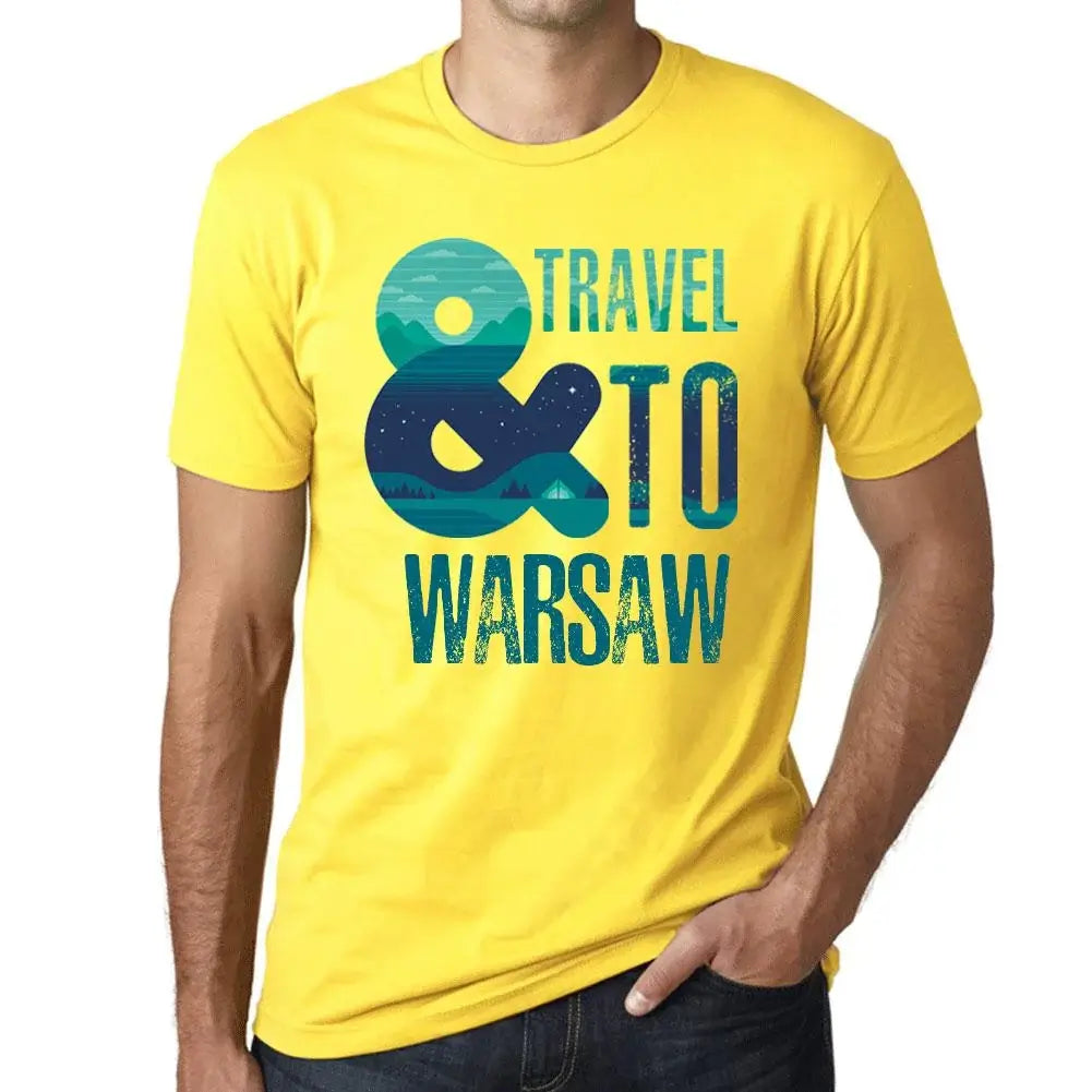 Men's Graphic T-Shirt And Travel To Warsaw Eco-Friendly Limited Edition Short Sleeve Tee-Shirt Vintage Birthday Gift Novelty