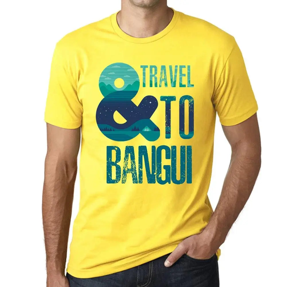 Men's Graphic T-Shirt And Travel To Bangui Eco-Friendly Limited Edition Short Sleeve Tee-Shirt Vintage Birthday Gift Novelty