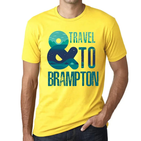 Men's Graphic T-Shirt And Travel To Brampton Eco-Friendly Limited Edition Short Sleeve Tee-Shirt Vintage Birthday Gift Novelty