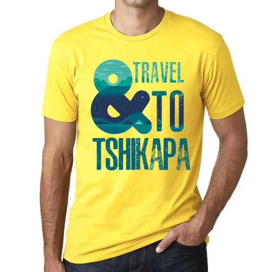 Men's Graphic T-Shirt And Travel To Tshikapa Eco-Friendly Limited Edition Short Sleeve Tee-Shirt Vintage Birthday Gift Novelty