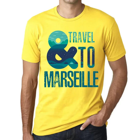 Men's Graphic T-Shirt And Travel To Marseille Eco-Friendly Limited Edition Short Sleeve Tee-Shirt Vintage Birthday Gift Novelty