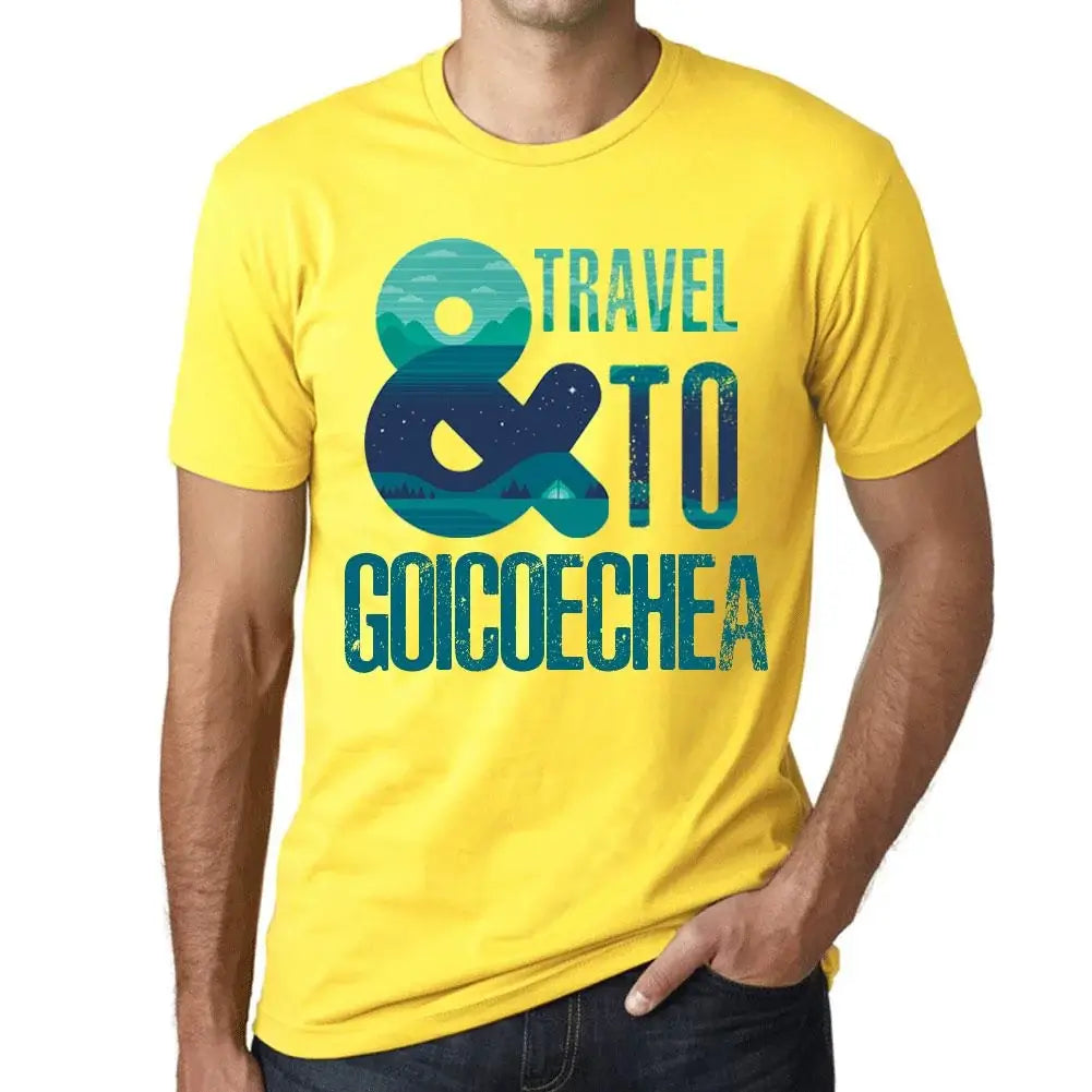 Men's Graphic T-Shirt And Travel To Goicoechea Eco-Friendly Limited Edition Short Sleeve Tee-Shirt Vintage Birthday Gift Novelty