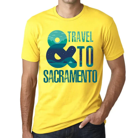 Men's Graphic T-Shirt And Travel To Sacramento Eco-Friendly Limited Edition Short Sleeve Tee-Shirt Vintage Birthday Gift Novelty