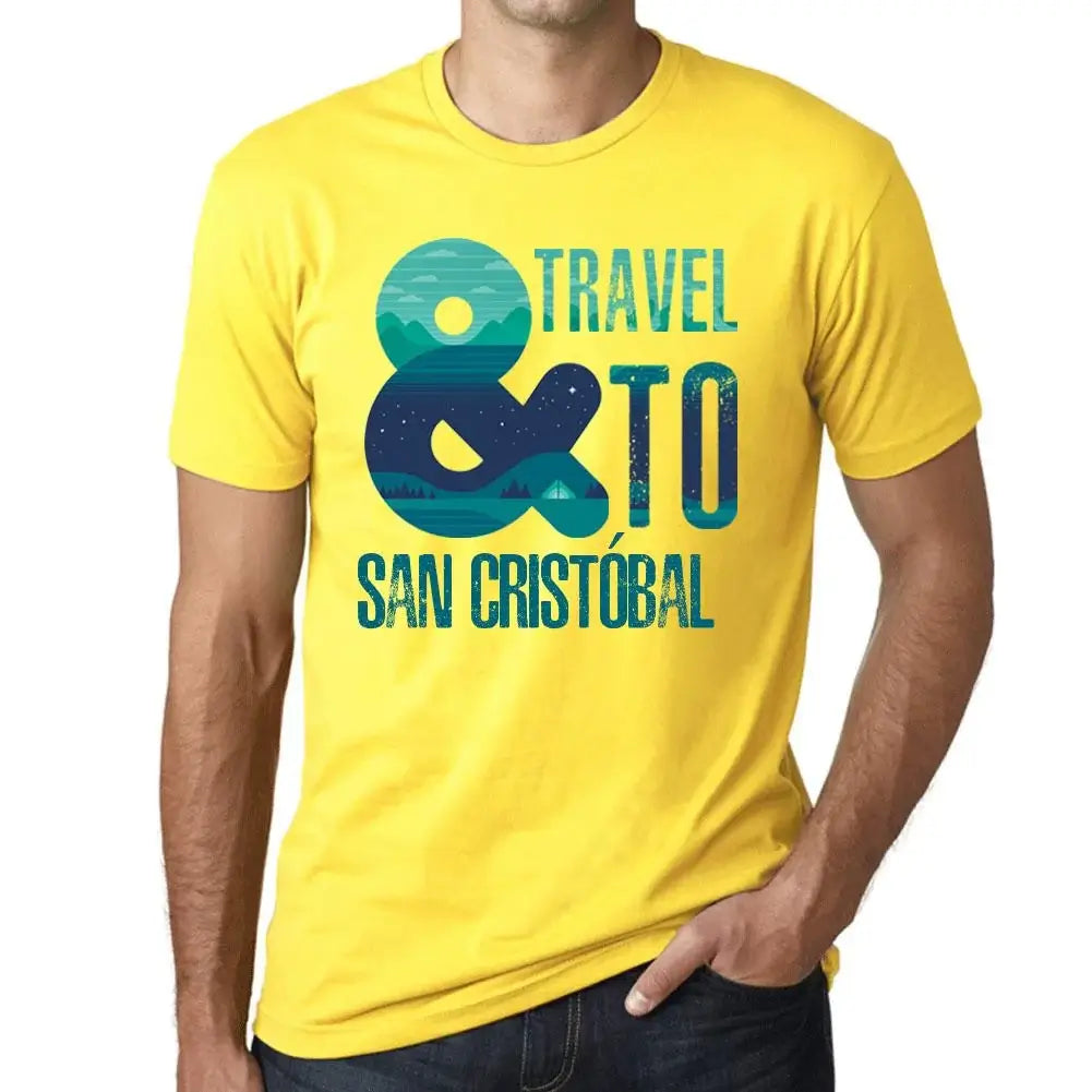 Men's Graphic T-Shirt And Travel To San Cristóbal Eco-Friendly Limited Edition Short Sleeve Tee-Shirt Vintage Birthday Gift Novelty