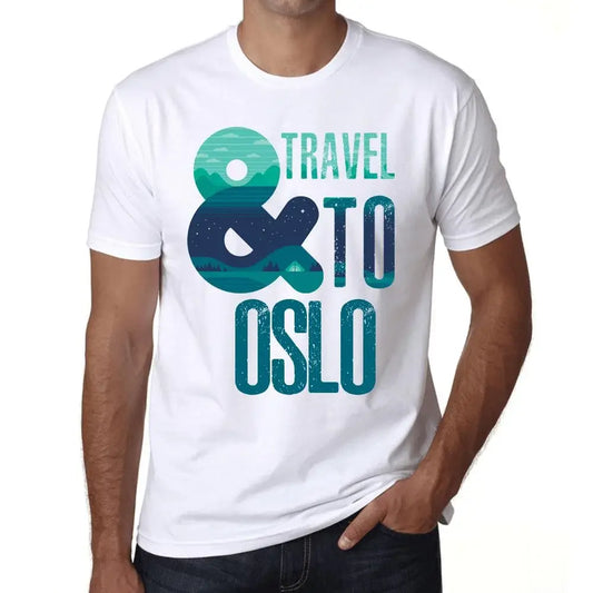 Men's Graphic T-Shirt And Travel To Oslo Eco-Friendly Limited Edition Short Sleeve Tee-Shirt Vintage Birthday Gift Novelty