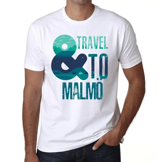 Men's Graphic T-Shirt And Travel To Malmö Eco-Friendly Limited Edition Short Sleeve Tee-Shirt Vintage Birthday Gift Novelty