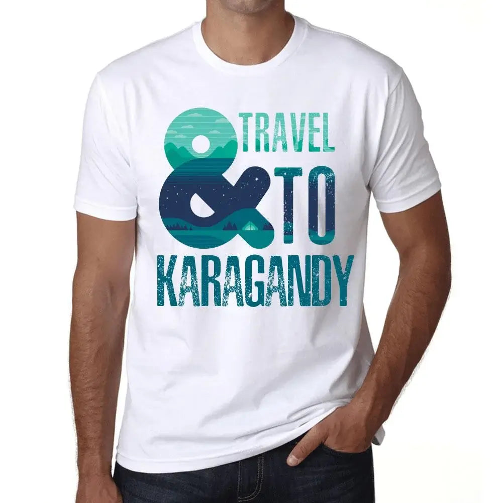 Men's Graphic T-Shirt And Travel To Karagandy Eco-Friendly Limited Edition Short Sleeve Tee-Shirt Vintage Birthday Gift Novelty