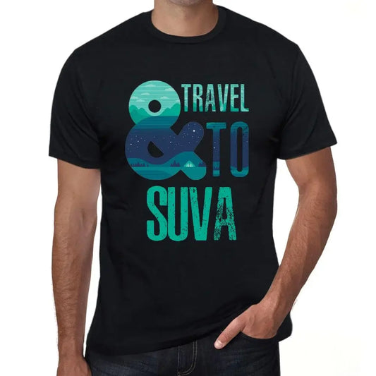 Men's Graphic T-Shirt And Travel To Suva Eco-Friendly Limited Edition Short Sleeve Tee-Shirt Vintage Birthday Gift Novelty