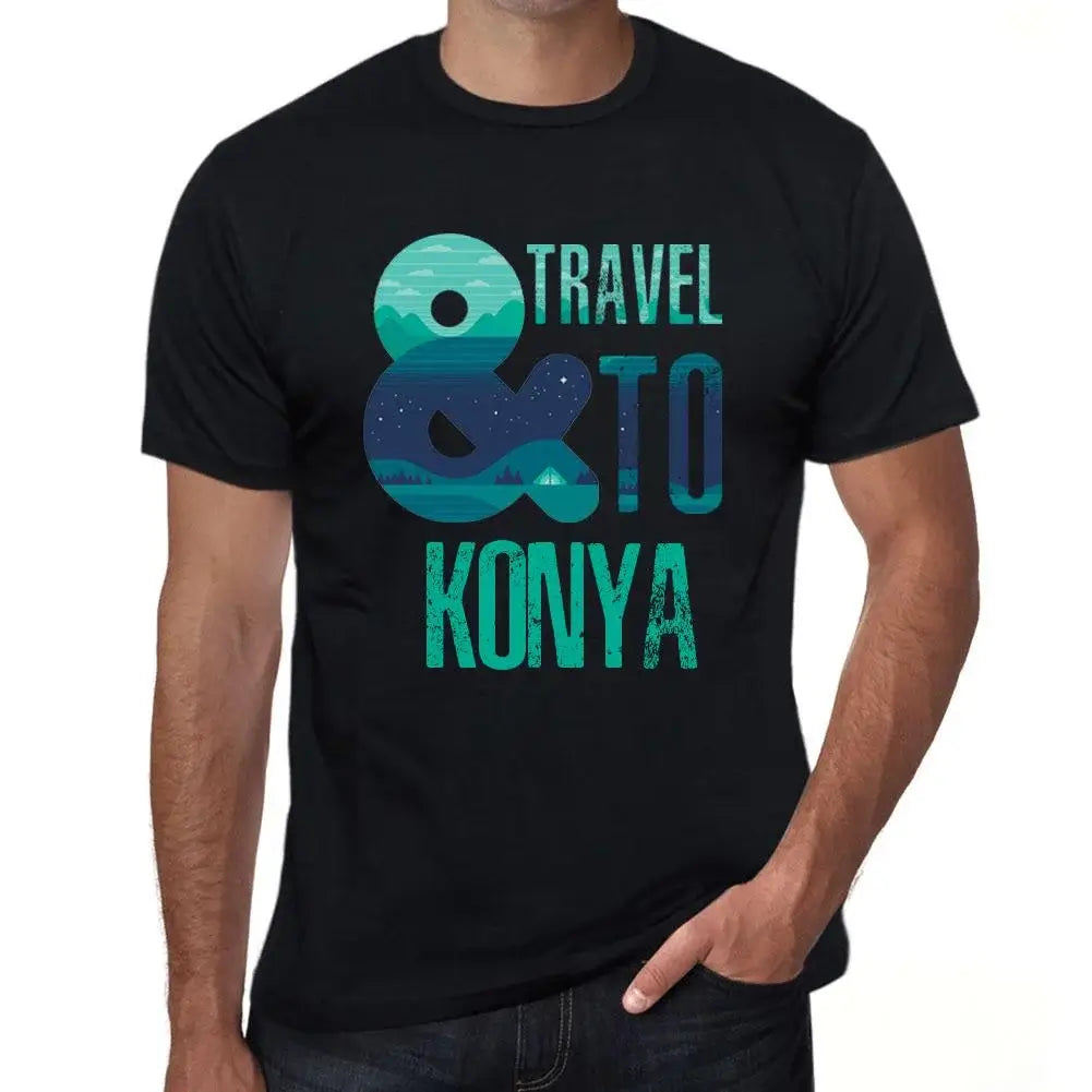 Men's Graphic T-Shirt And Travel To Konya Eco-Friendly Limited Edition Short Sleeve Tee-Shirt Vintage Birthday Gift Novelty