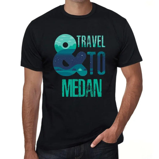 Men's Graphic T-Shirt And Travel To Medan Eco-Friendly Limited Edition Short Sleeve Tee-Shirt Vintage Birthday Gift Novelty