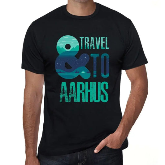 Men's Graphic T-Shirt And Travel To Aarhus Eco-Friendly Limited Edition Short Sleeve Tee-Shirt Vintage Birthday Gift Novelty