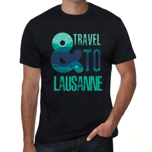 Men's Graphic T-Shirt And Travel To Lausanne Eco-Friendly Limited Edition Short Sleeve Tee-Shirt Vintage Birthday Gift Novelty