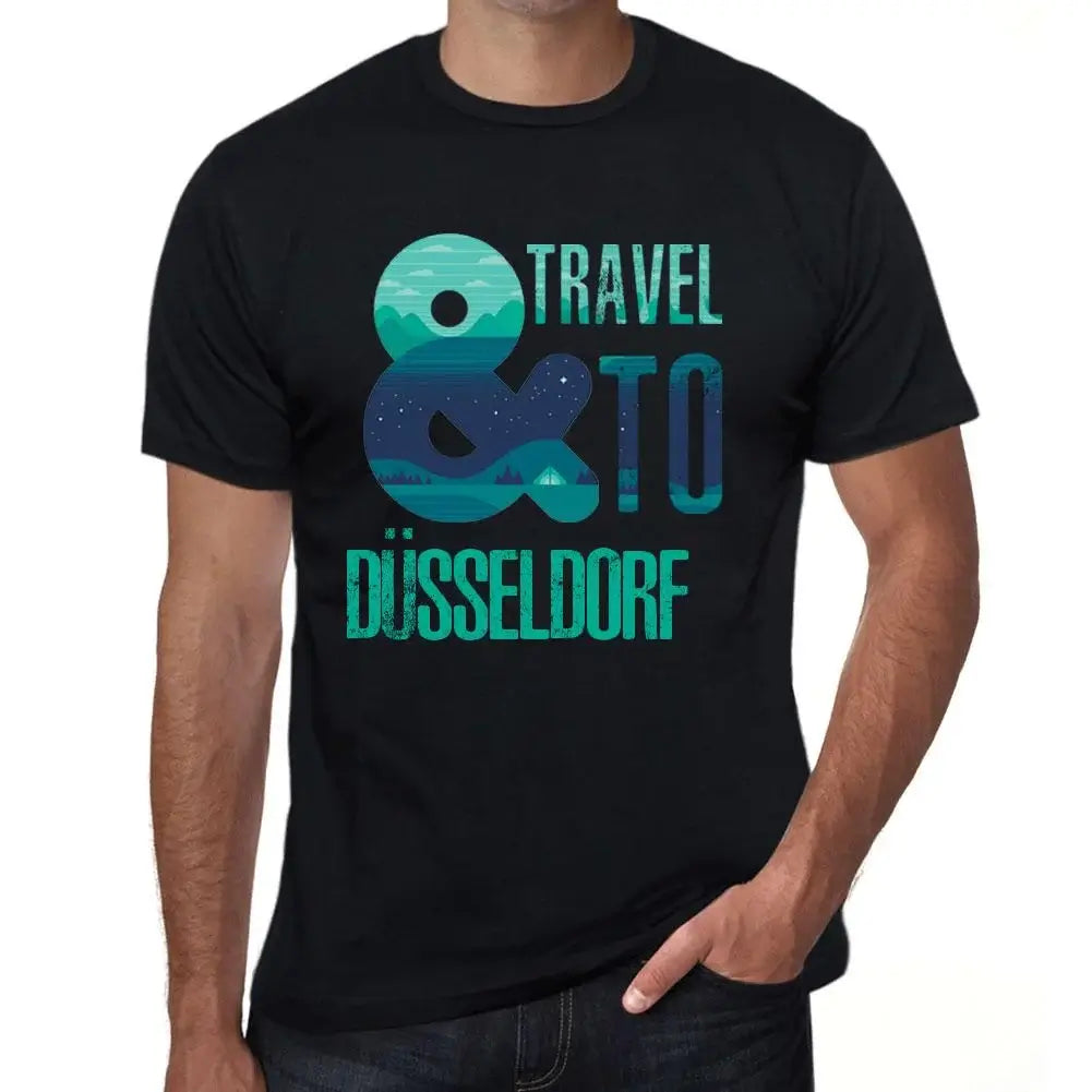 Men's Graphic T-Shirt And Travel To Düsseldorf Eco-Friendly Limited Edition Short Sleeve Tee-Shirt Vintage Birthday Gift Novelty