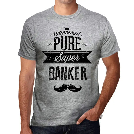 Men's Graphic T-Shirt 100% Pure Super Banker Eco-Friendly Limited Edition Short Sleeve Tee-Shirt Vintage Birthday Gift Novelty