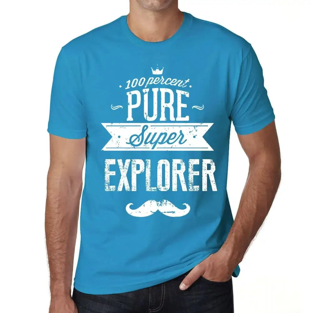 Men's Graphic T-Shirt 100% Pure Super Explorer Eco-Friendly Limited Edition Short Sleeve Tee-Shirt Vintage Birthday Gift Novelty