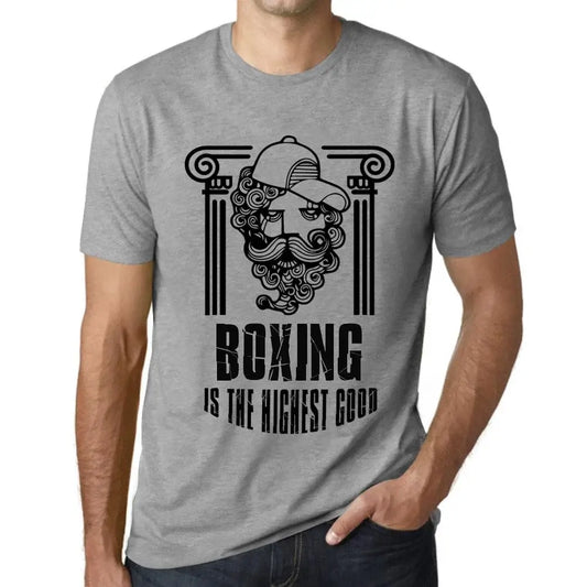 Men's Graphic T-Shirt Boxing Is The Highest Good Eco-Friendly Limited Edition Short Sleeve Tee-Shirt Vintage Birthday Gift Novelty