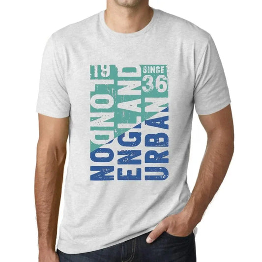Men's Graphic T-Shirt London England Urban Since 36 88th Birthday Anniversary 88 Year Old Gift 1936 Vintage Eco-Friendly Short Sleeve Novelty Tee