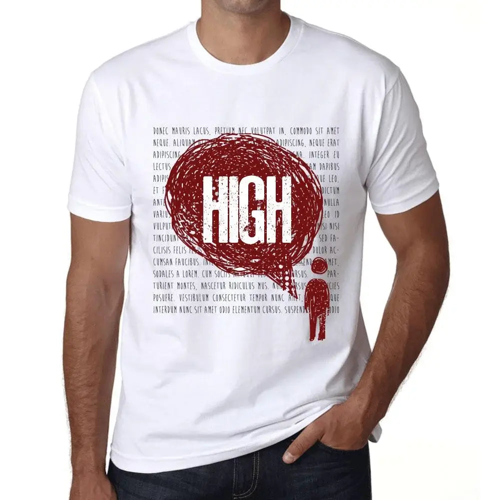 Men's Graphic T-Shirt Thoughts High Eco-Friendly Limited Edition Short Sleeve Tee-Shirt Vintage Birthday Gift Novelty