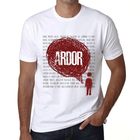 Men's Graphic T-Shirt Thoughts Ardor Eco-Friendly Limited Edition Short Sleeve Tee-Shirt Vintage Birthday Gift Novelty