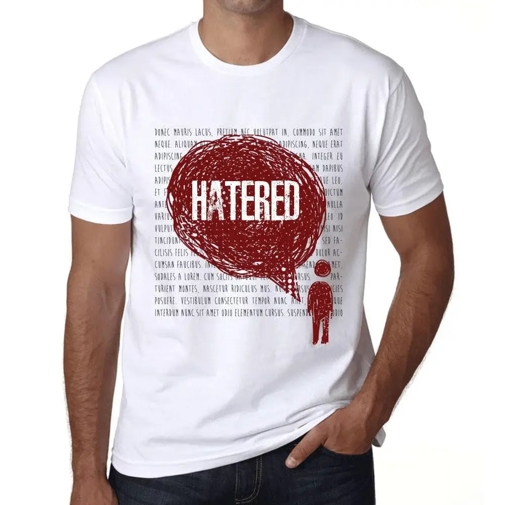 Men's Graphic T-Shirt Thoughts Hatered Eco-Friendly Limited Edition Short Sleeve Tee-Shirt Vintage Birthday Gift Novelty