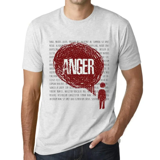 Men's Graphic T-Shirt Thoughts Anger Eco-Friendly Limited Edition Short Sleeve Tee-Shirt Vintage Birthday Gift Novelty