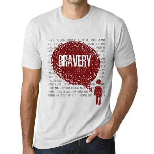 Men's Graphic T-Shirt Thoughts Bravery Eco-Friendly Limited Edition Short Sleeve Tee-Shirt Vintage Birthday Gift Novelty