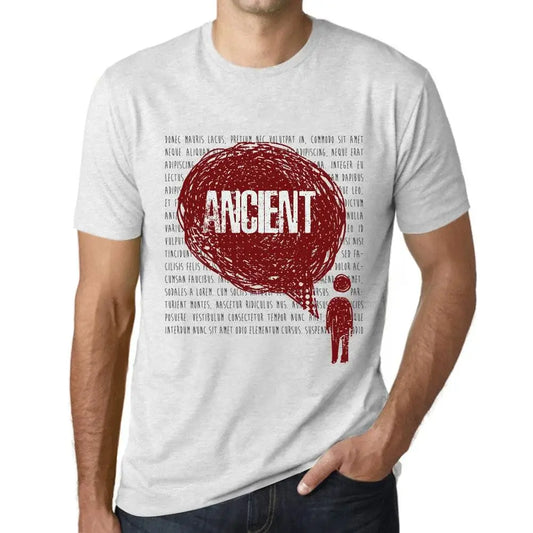 Men's Graphic T-Shirt Thoughts Ancient Eco-Friendly Limited Edition Short Sleeve Tee-Shirt Vintage Birthday Gift Novelty
