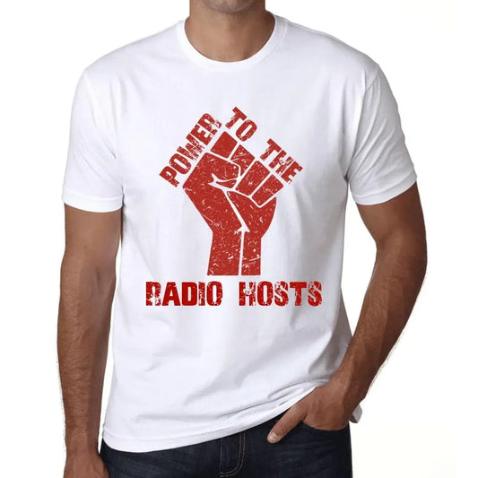 Men's Graphic T-Shirt Power To The Radio Hosts Eco-Friendly Limited Edition Short Sleeve Tee-Shirt Vintage Birthday Gift Novelty