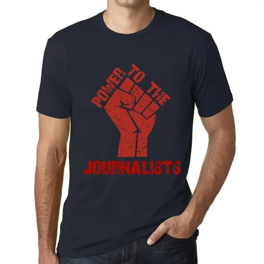 Men's Graphic T-Shirt Power To The Journalists Eco-Friendly Limited Edition Short Sleeve Tee-Shirt Vintage Birthday Gift Novelty